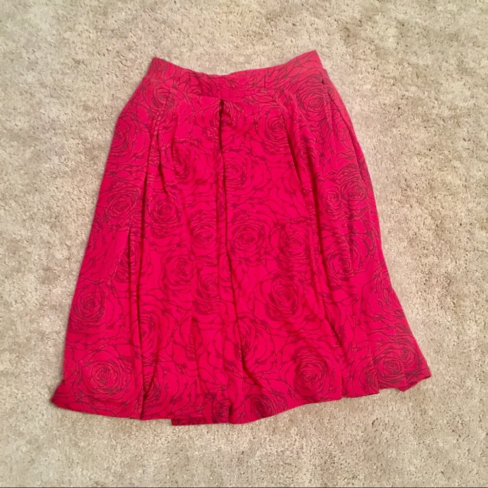 Lularoe Madison Skirt - Rose Print!